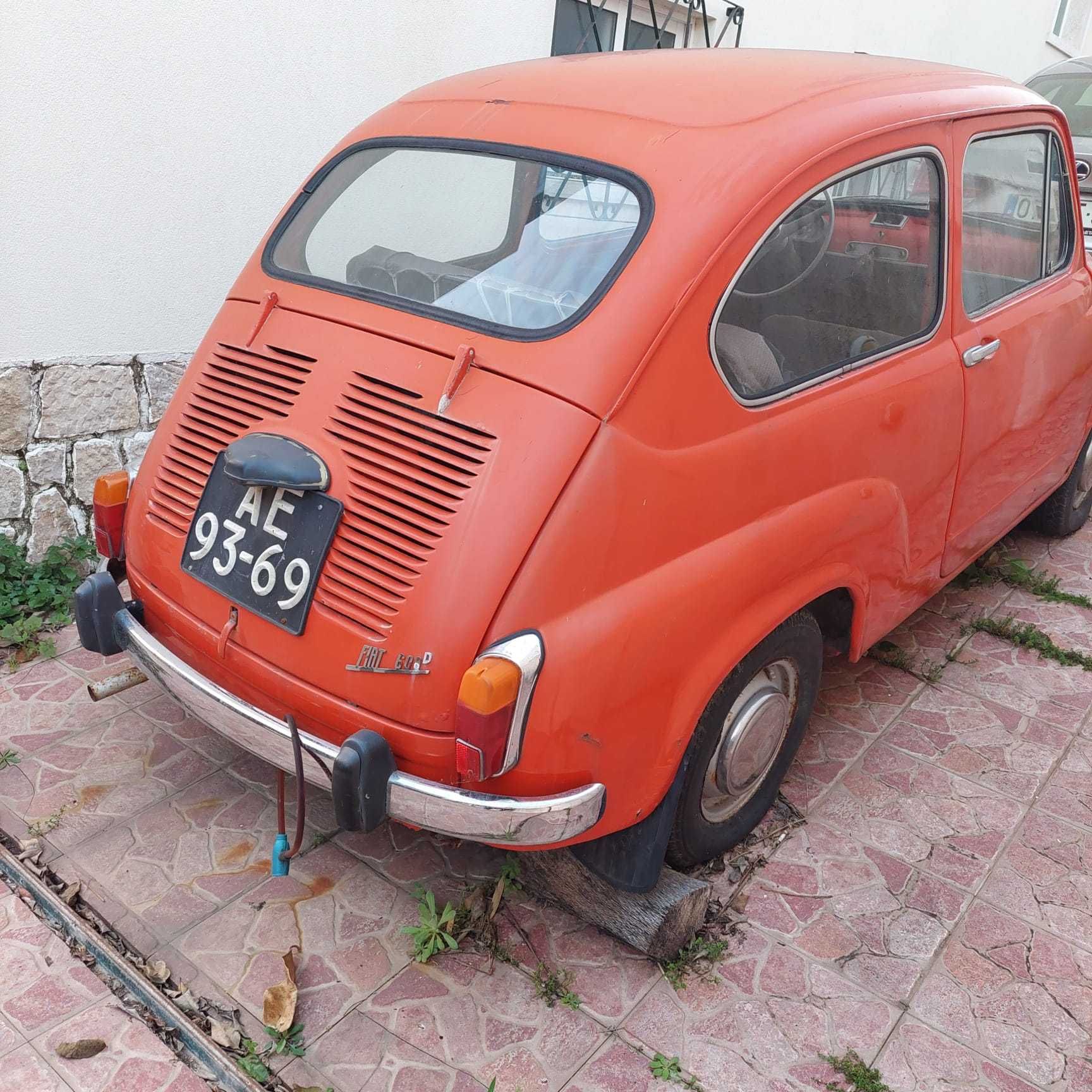 Fiat 600 carro  antigo