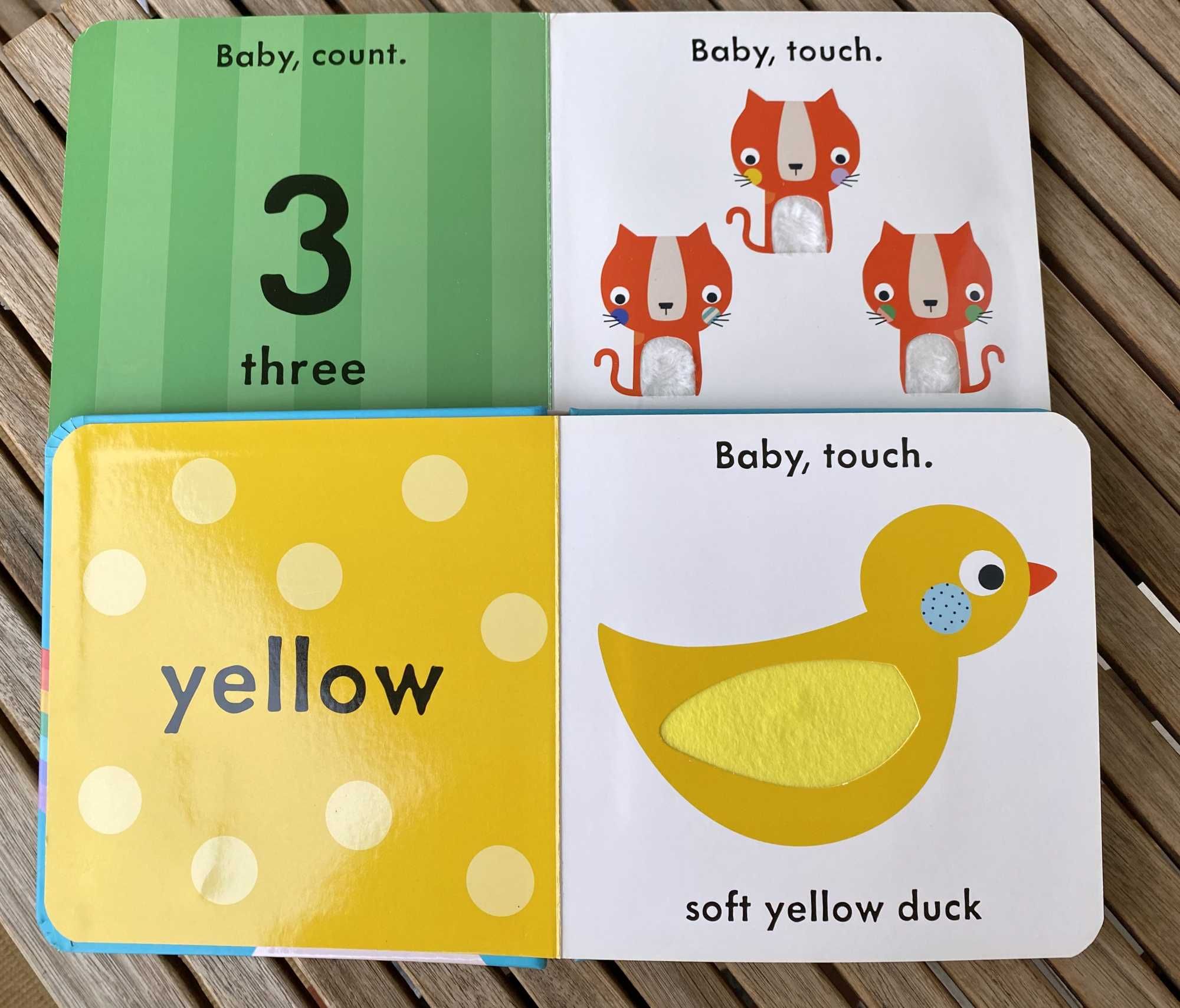Zestaw 2 książeczek sensorycznych serii Baby Touch "Numbers" "Colours"