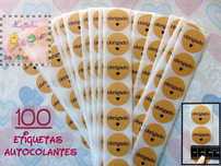 packs 100 etiquetas autocolantes