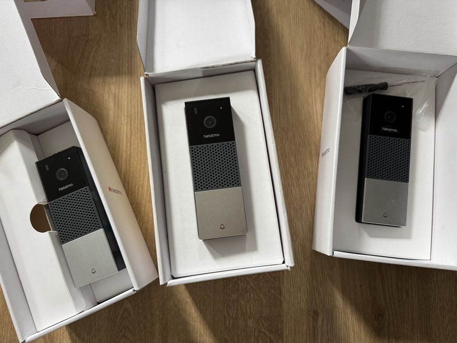 3x Netatmo NDB01 Inteligentny wideodomofon doorbell 3 sztuki