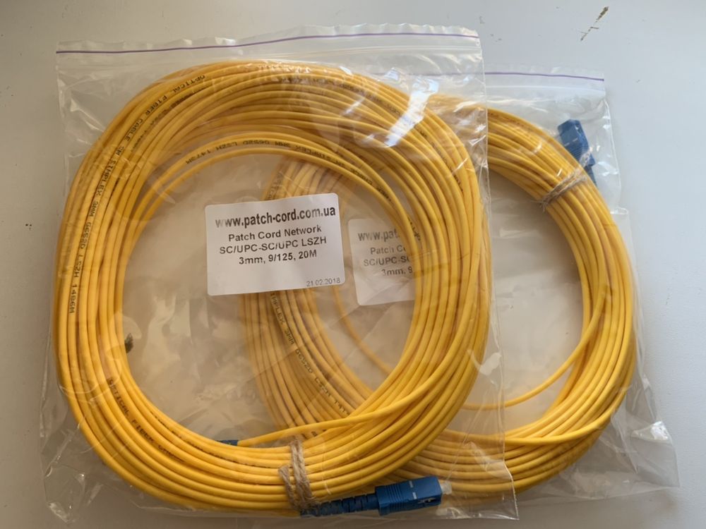 Патчкорд Patch cord SC/UPC-SC/UPC 20m