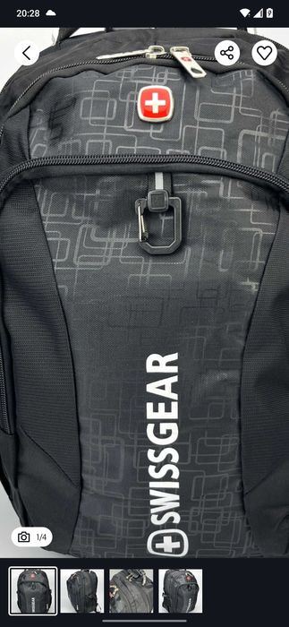 Plecak sportowy turystyczny szkolny SWISS 30L czarny nowy -szybka wysy