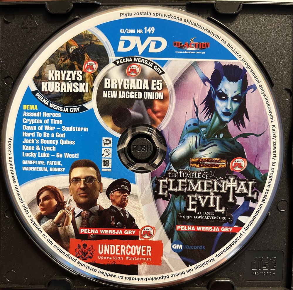 Gry PC CD-Action DVD nr 149: Undercover, Temple Of Elemental Evil