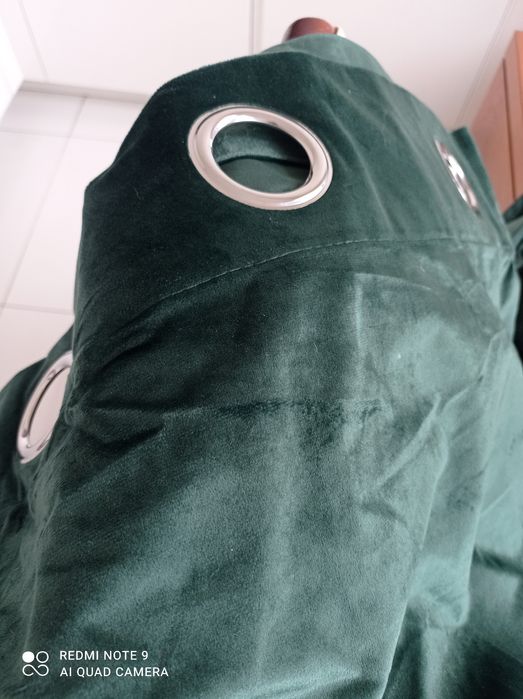 Zasłony welurowe 250x140 zielone