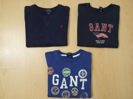 Camisolas das marcas Ralph Lauren, Gant 7 anos