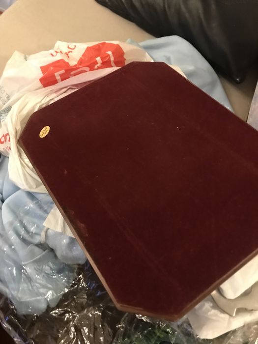 Tabuleiro em Madeira e Estanho