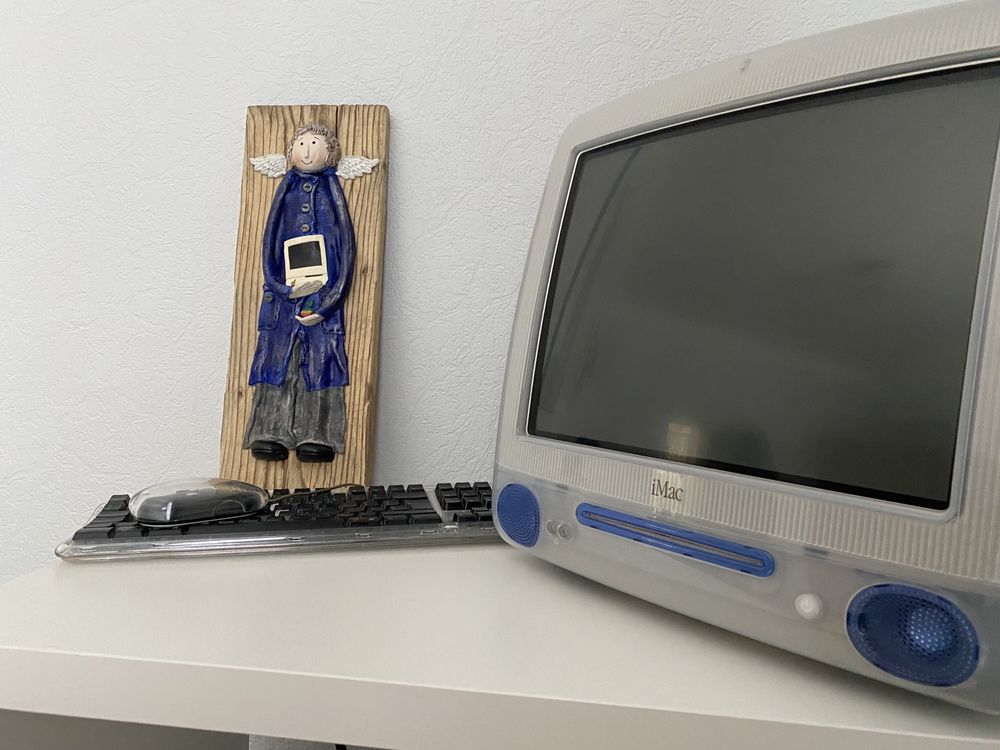 Imac Apple niebieski
