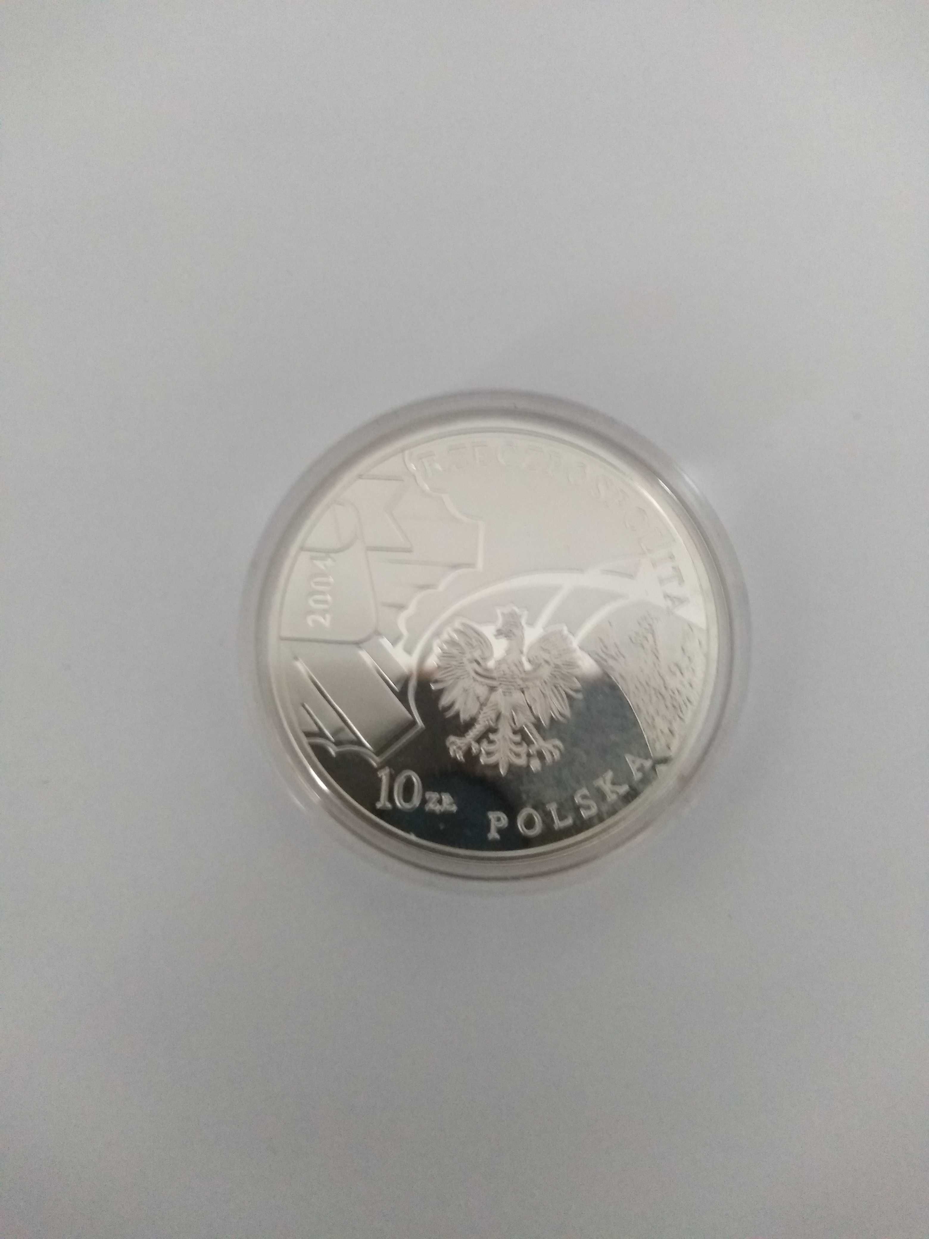 Srebrna moneta kolekcjonerska .85 Rocznica Powołania Policji.