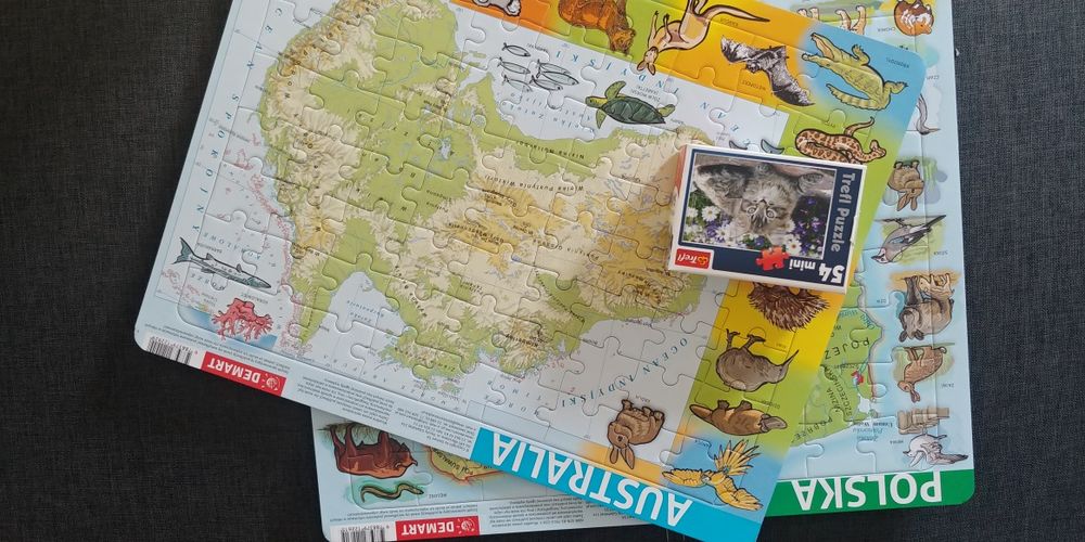 zestaw puzzli dla dzieci