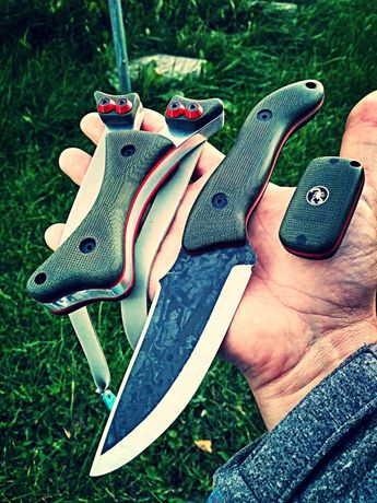 Nóż i proca ręcznie robione custom knifemaing edc