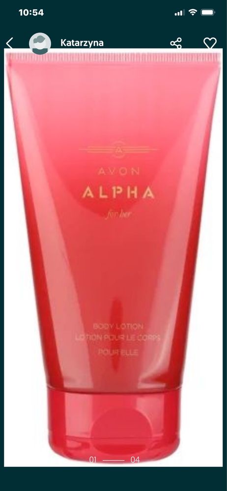 Zestaw ALPHA perfum + balsam  firmy Avon