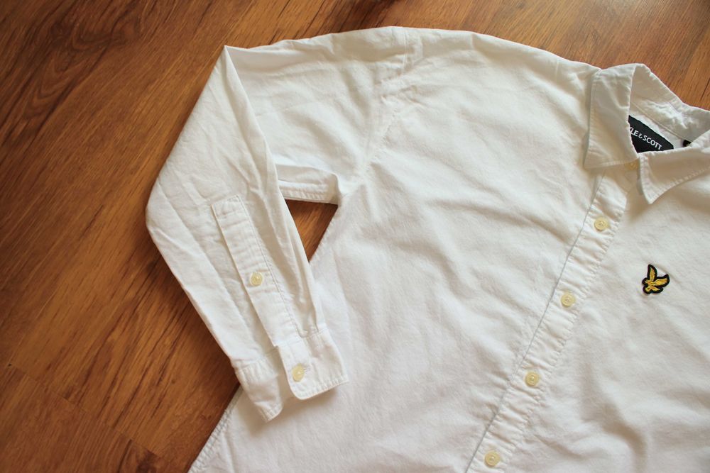 Koszula Lyle and Scott r. XS biała damska dł. rękaw bawełniana