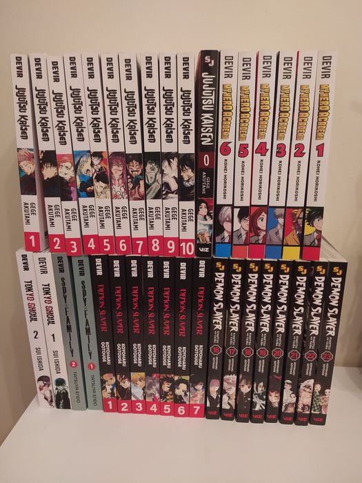 Mangás de várias coleções