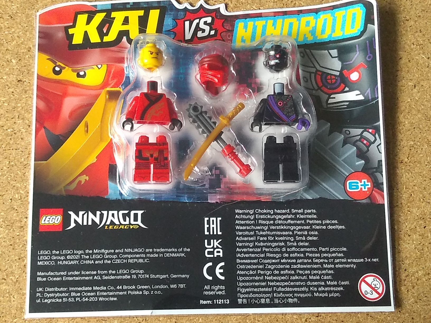 Figurki LEGO ninjago Kai vs nindroid