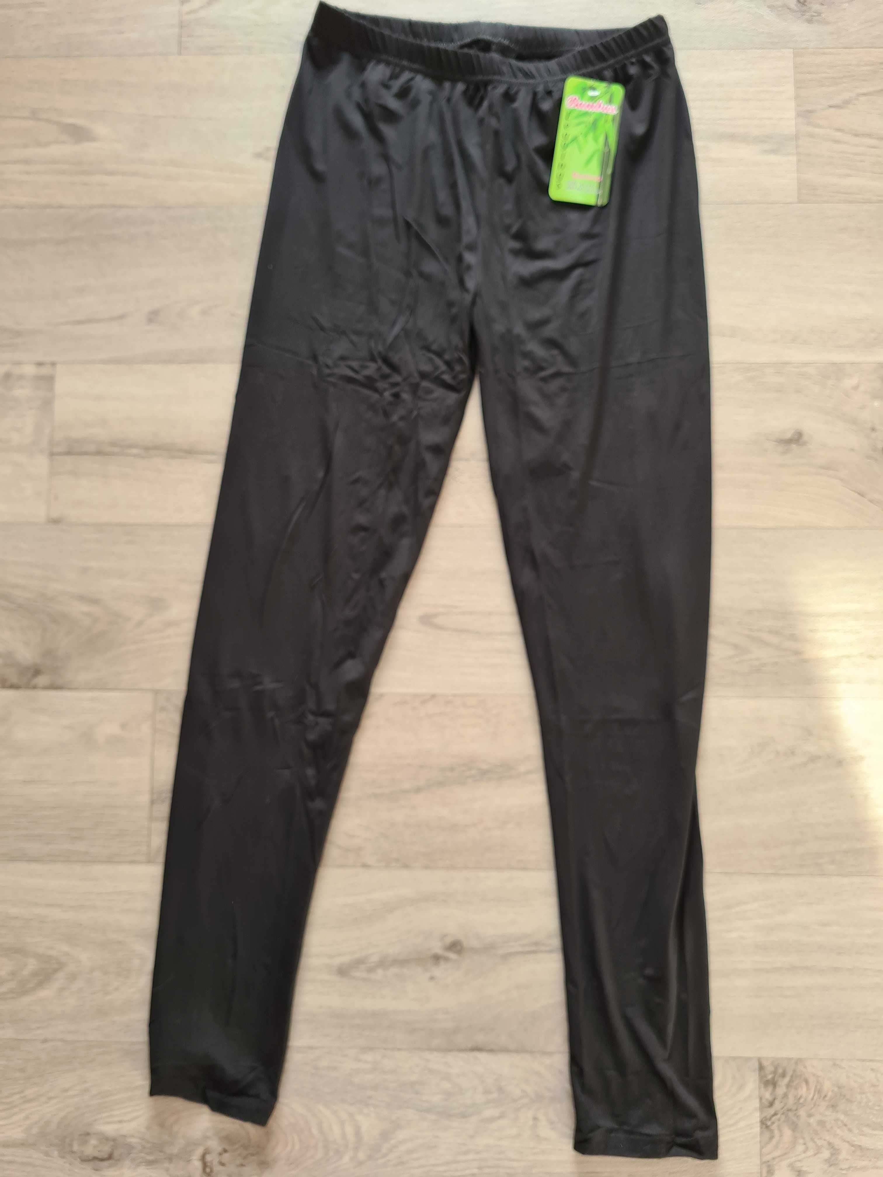 Gładkie legginsy, getry z bambusa, s/m