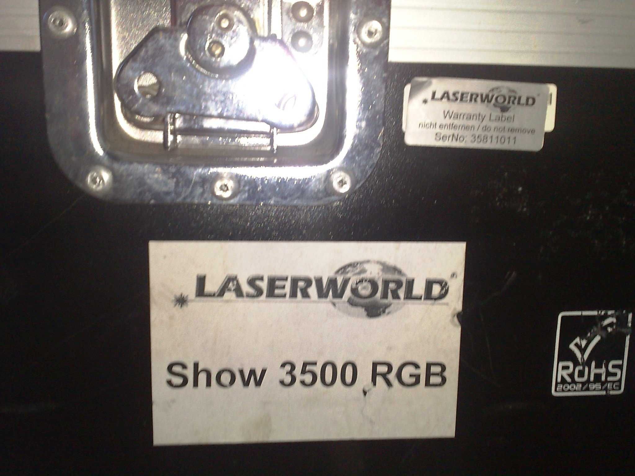 Laserworld 3500 profesjonalny projektor laserowy 3.5W Lasery RGB