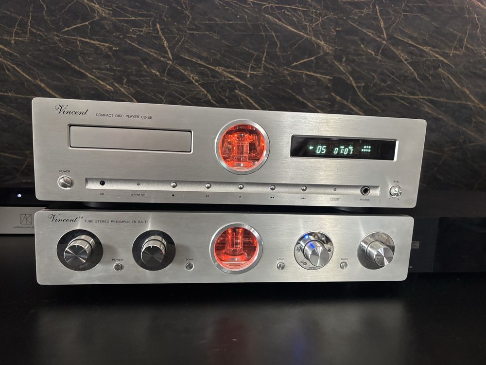 Vincent sp t100 ,preamp sa t-1 , cd-s6