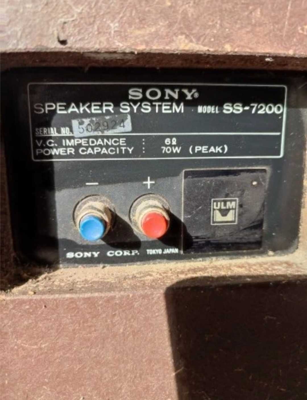 Kolumny SONY SS-7200 ULM – klasyka za grosze.