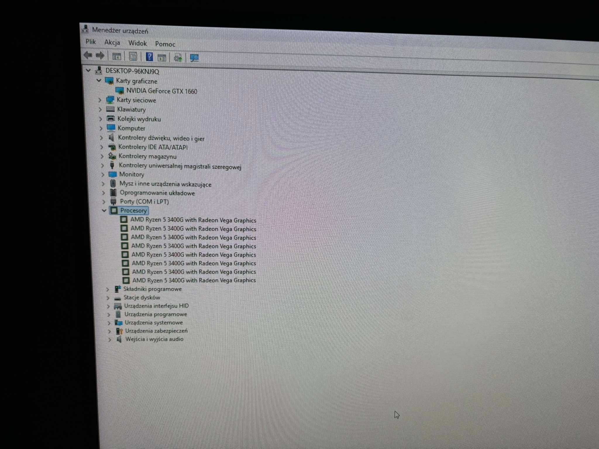 Komputer stacjonarny Ryzen 3 3400G / GTX 1660 / 16GB RAM / 750GB
