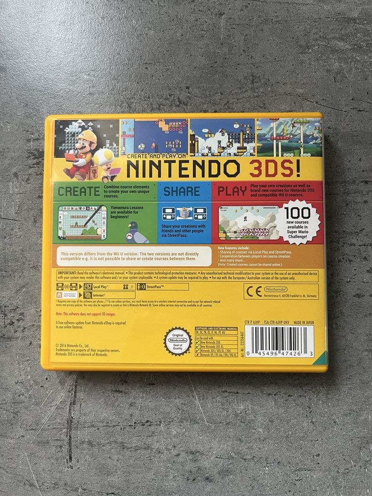 Super Mario Maker 3DS Nintendo