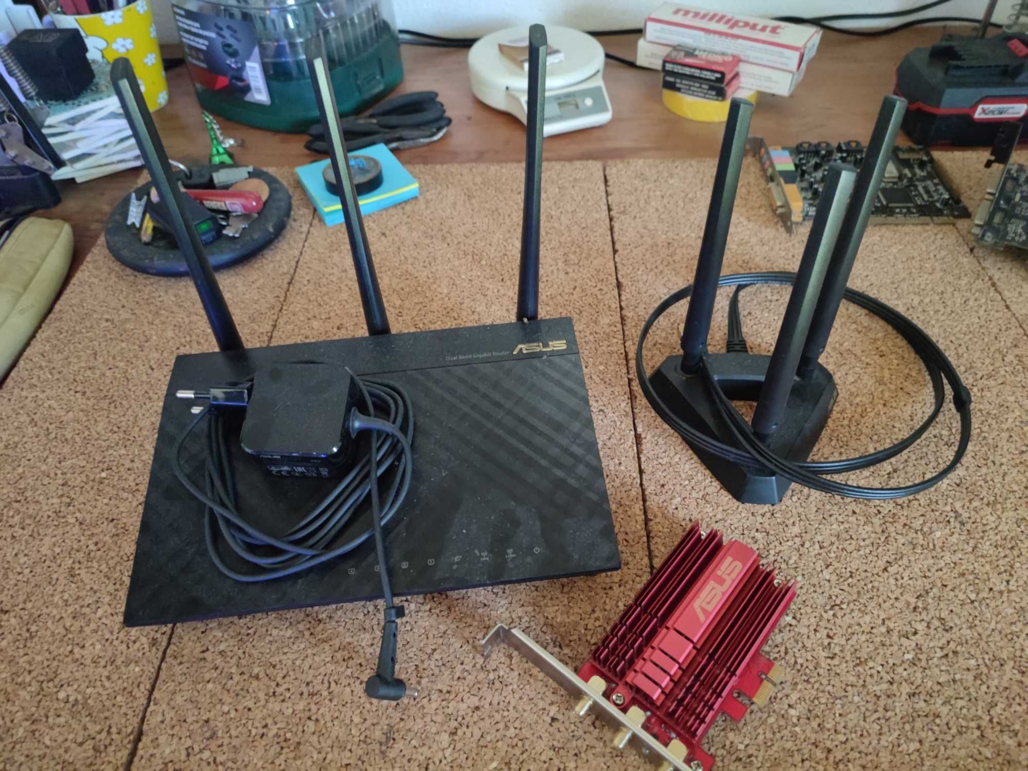 Router ASUS RT-AC1900U com PCE-AC68