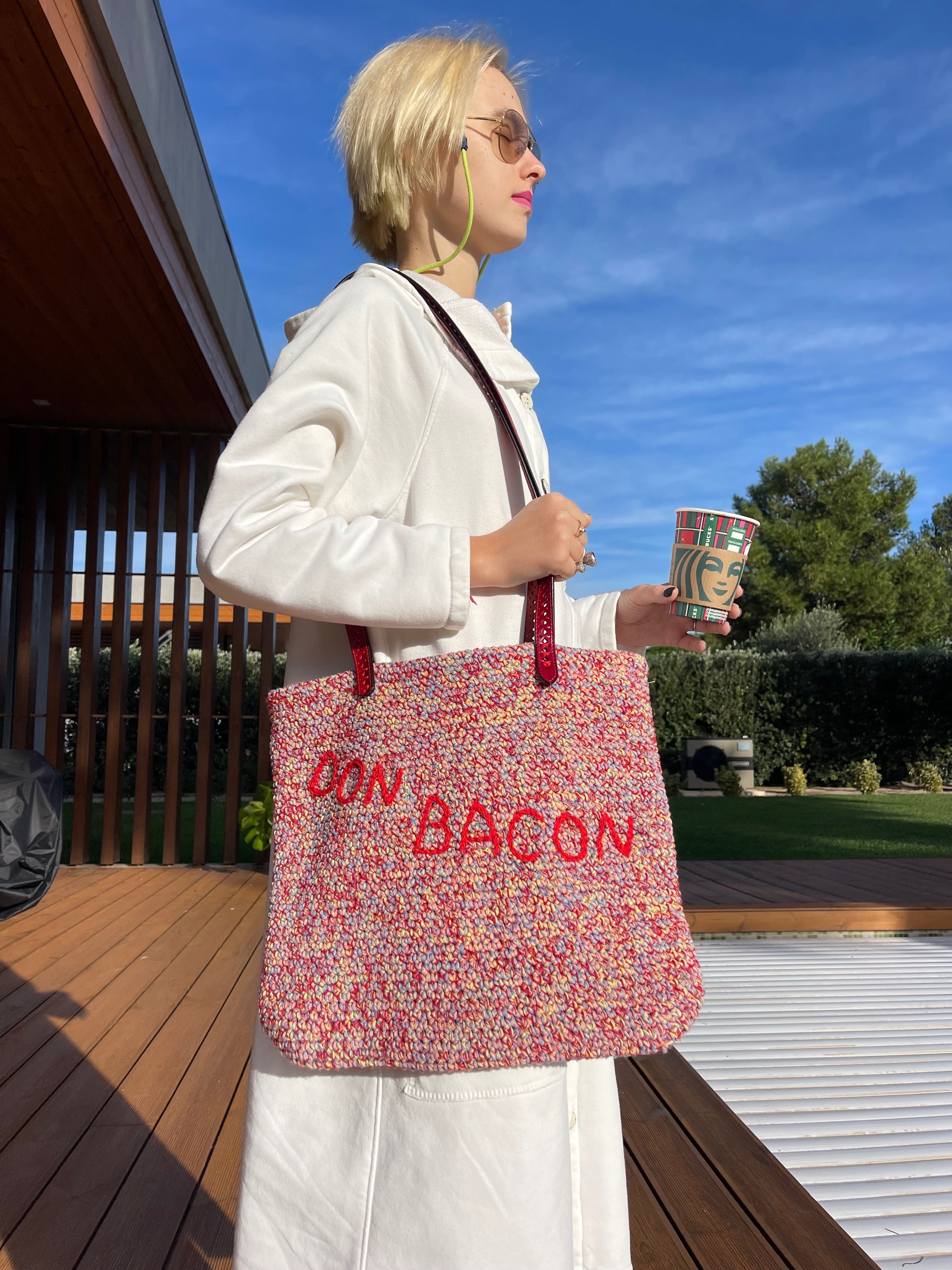 Knitted Bag melange Bolsa em malha melange don.bacon