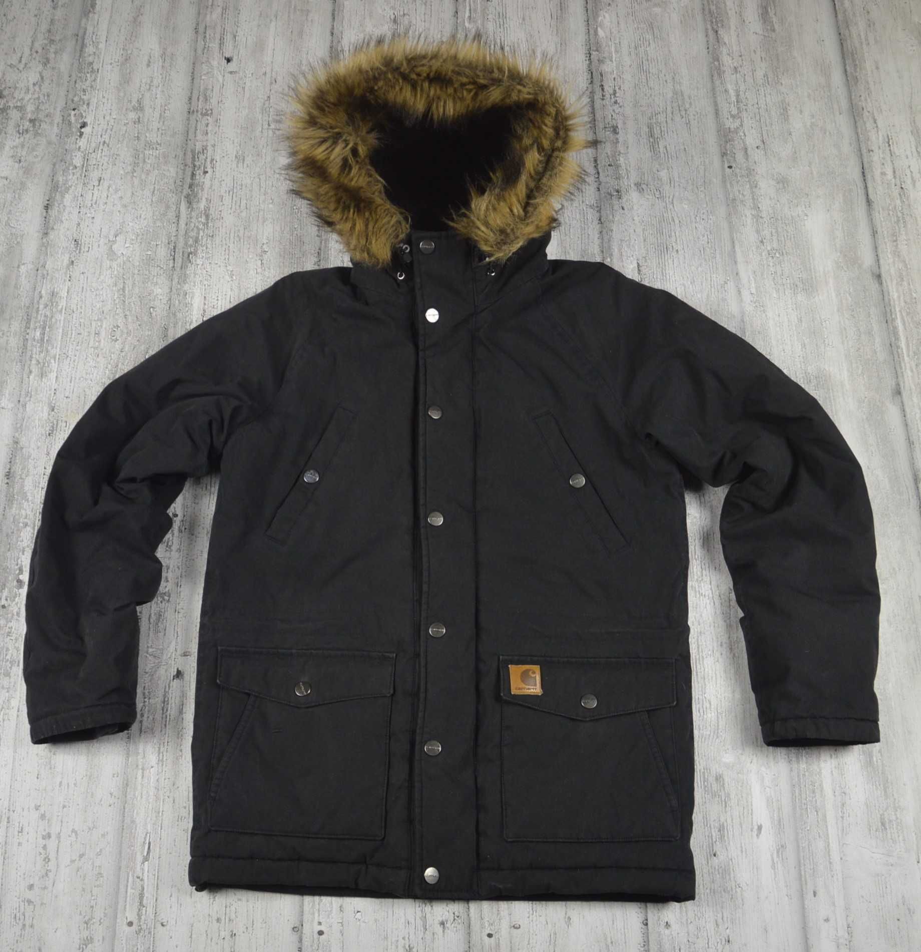 Carhartt Traper meska kurtka parka z kapturem - S