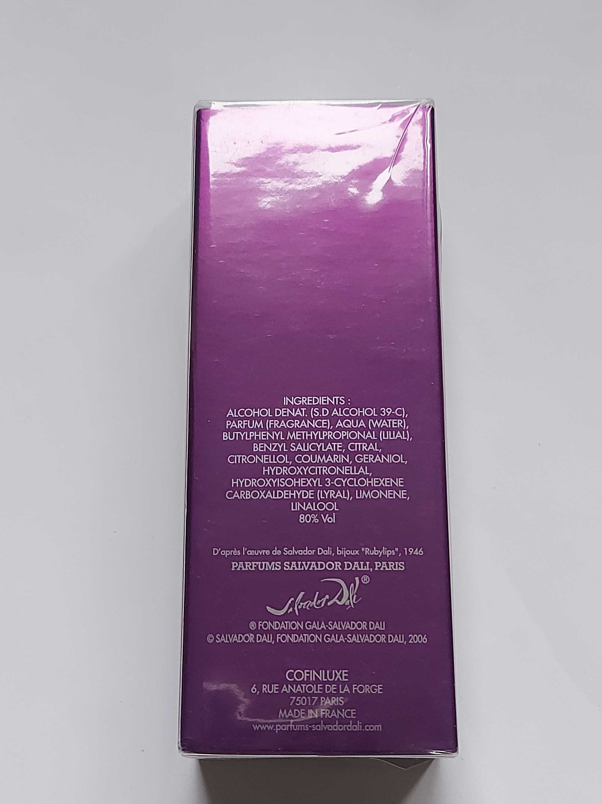 Salvador Dali - PURPLELIPS 50 ml woda toaletowa UNIKAT!