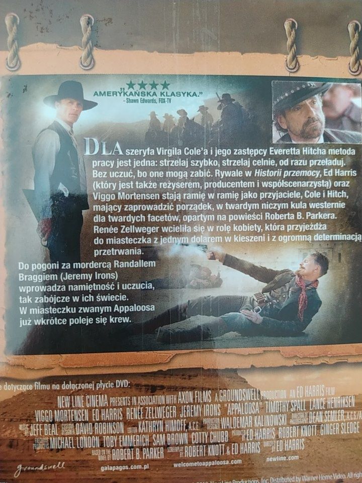 Płyta DVD film western Appaloosa nr.6