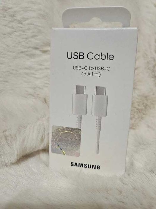Nowy Kabel Samsung USB-C 1m 5A (Biały)
