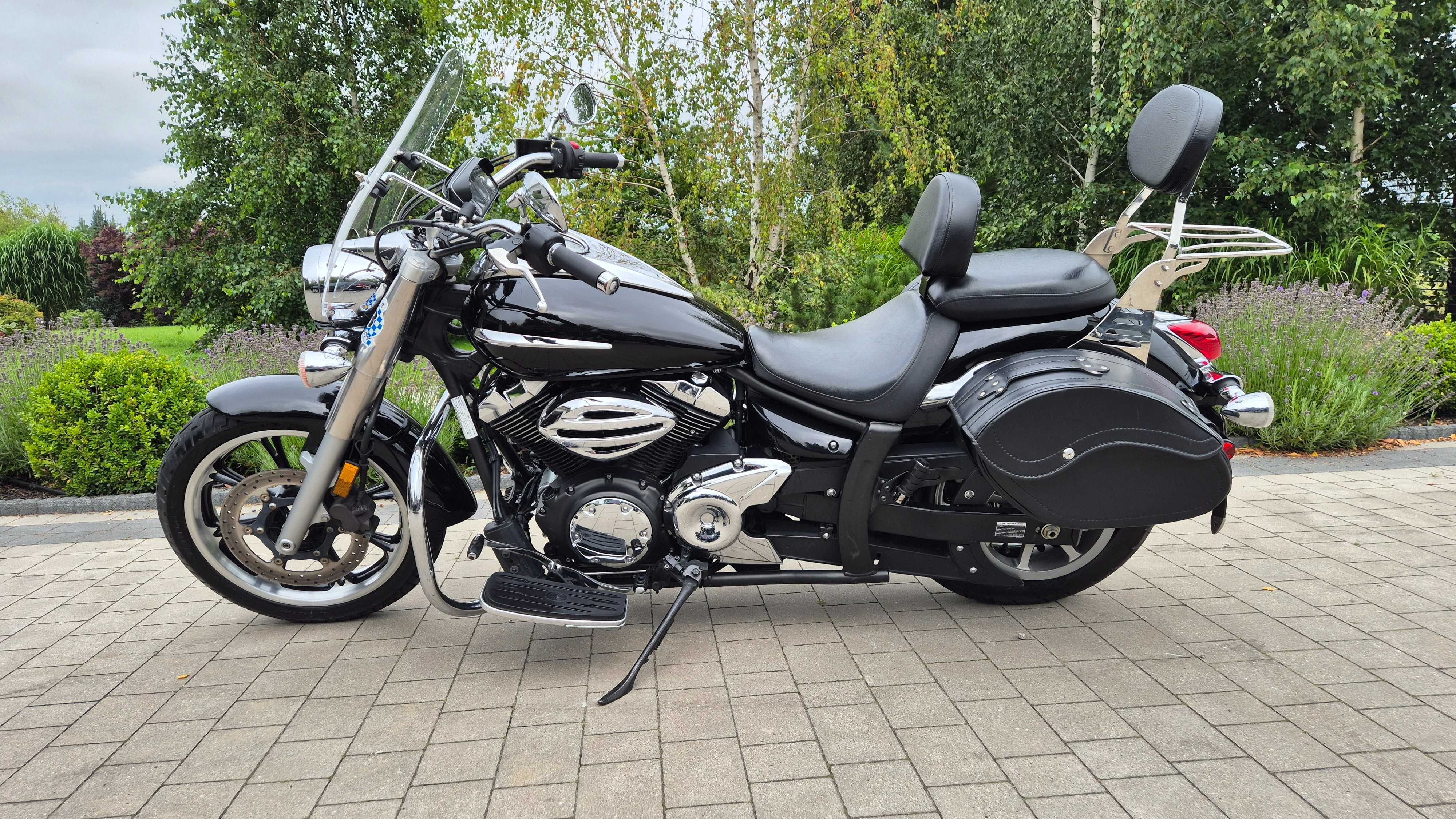 Yamaha XVS 950 Midnight Star, 2014, 13800 mil, Sakwy, Szyba, Stan BDB