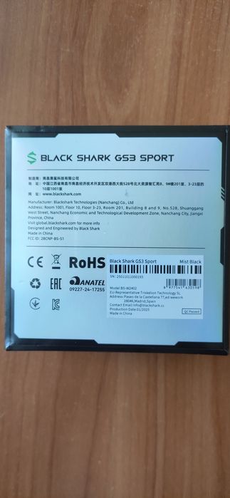 Black Shark GS3 Sport Smart Watch Global Version (Mist, Lava Black)