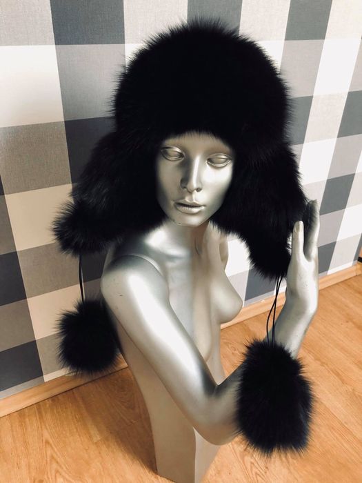 Czapka z naturalnego futra z Lisa
