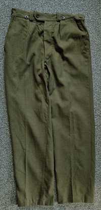 Męskie spodnie oryginalne wojskowe sukienne belgijskie
