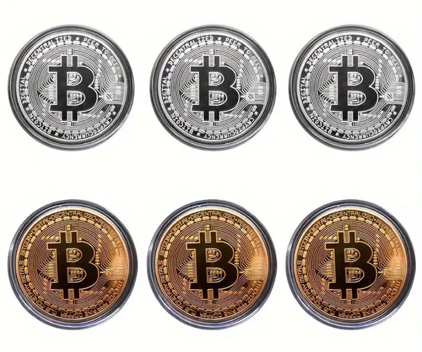 Сувенир монета биткоин