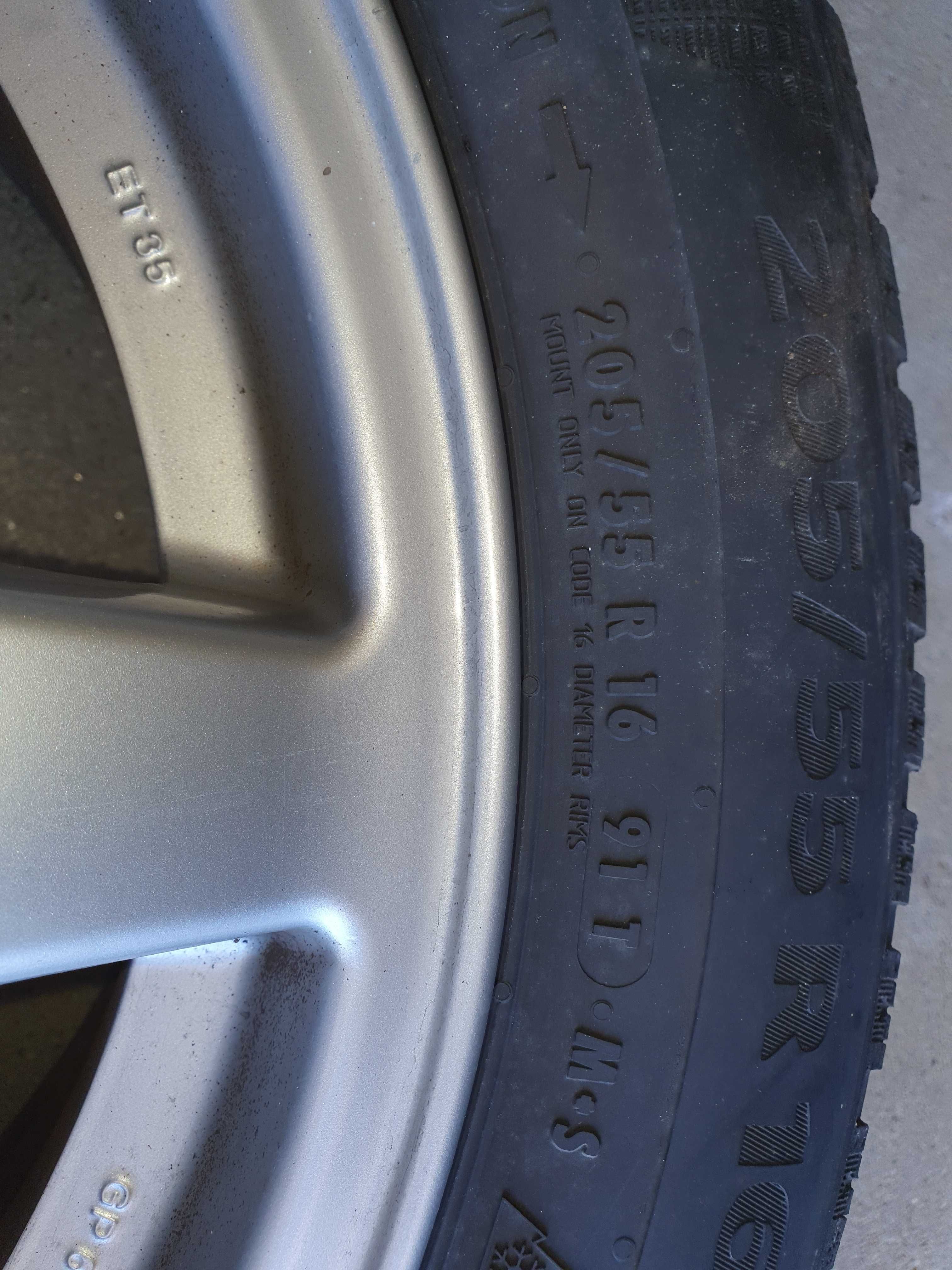 Jantes com pneus 205/55/R16 VW Touran