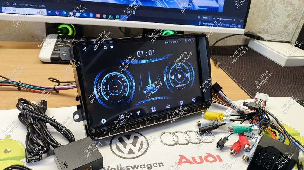 Магнітола 9 дюймів Volkswagen 8/128gb Android