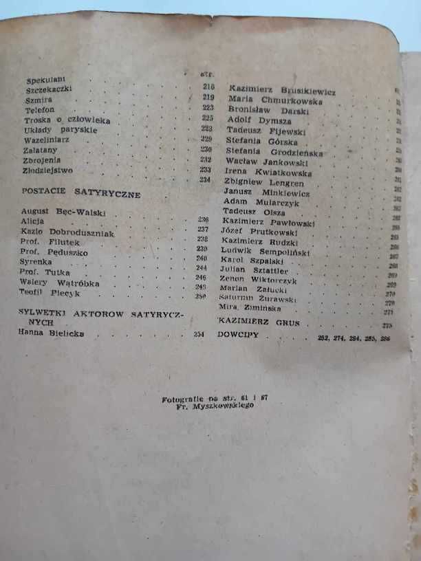 Kalendarz Szpilek 1956