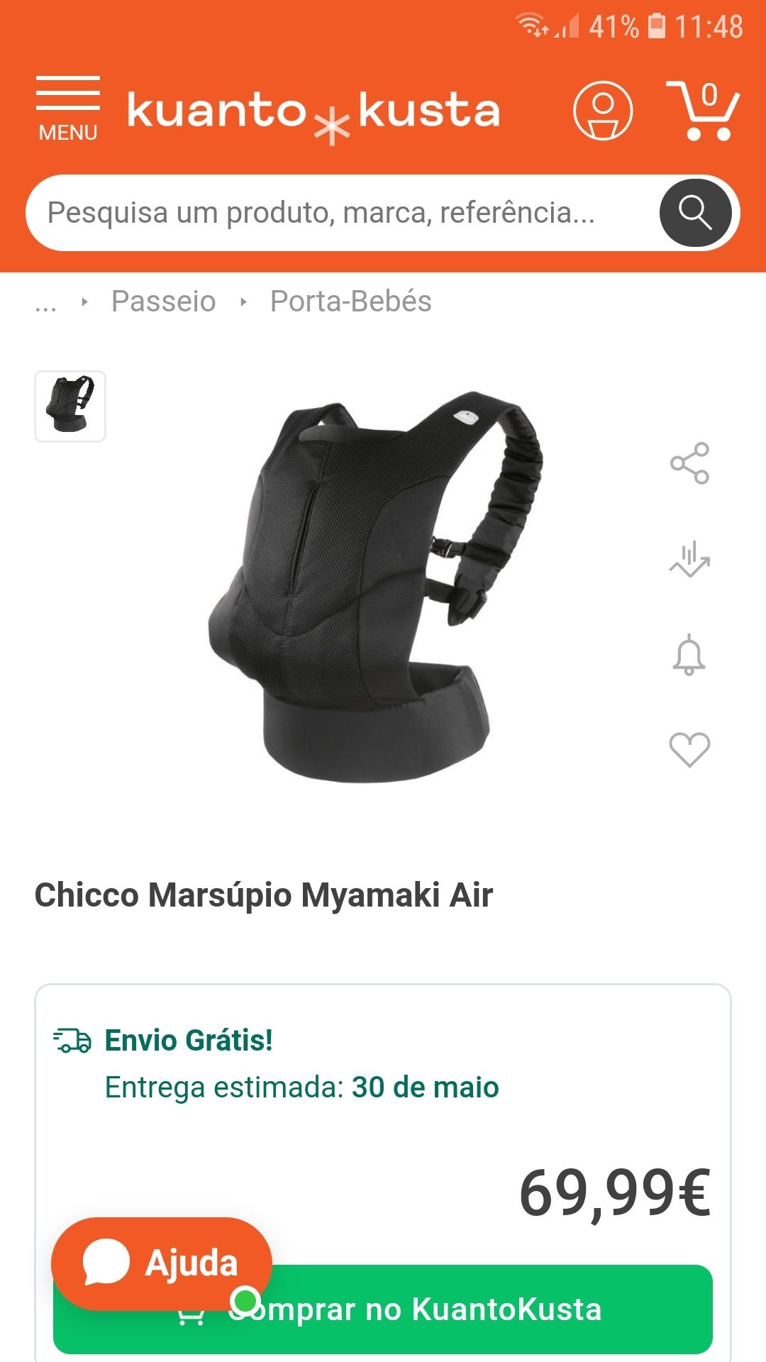 Marsupio chicco + oferta