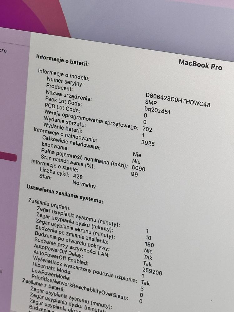 MacBook Pro 15,4” Intel Core i7, 16/256 GB SSD Retina
