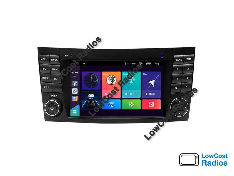 Auto Rádio GPS Mercedes Class E W209 W219 w211 - Android 12 USB, Wifi