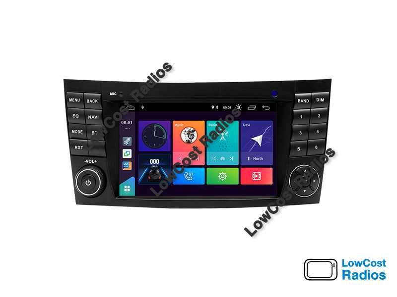 Auto Rádio GPS Mercedes Class E W209 W219 w211 - Android 15 USB, Wifi