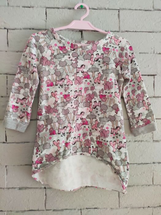 Tunika bluza dłuższy tył 92/98