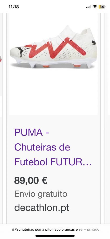 Chuteiras Puma Future SG 44