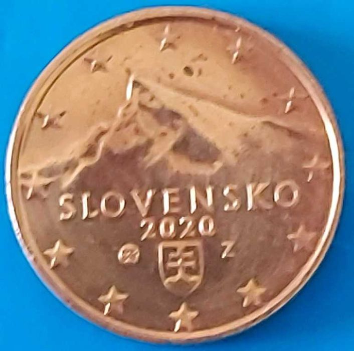 1 Cêntimo de 2020 da Eslováquia