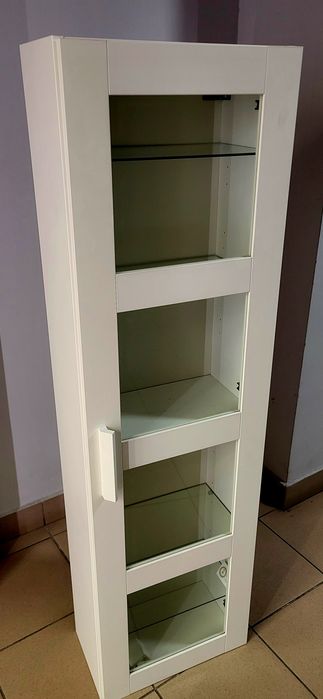 IKEA Brimnes wisząca szafka otwierana, elegancka, biała