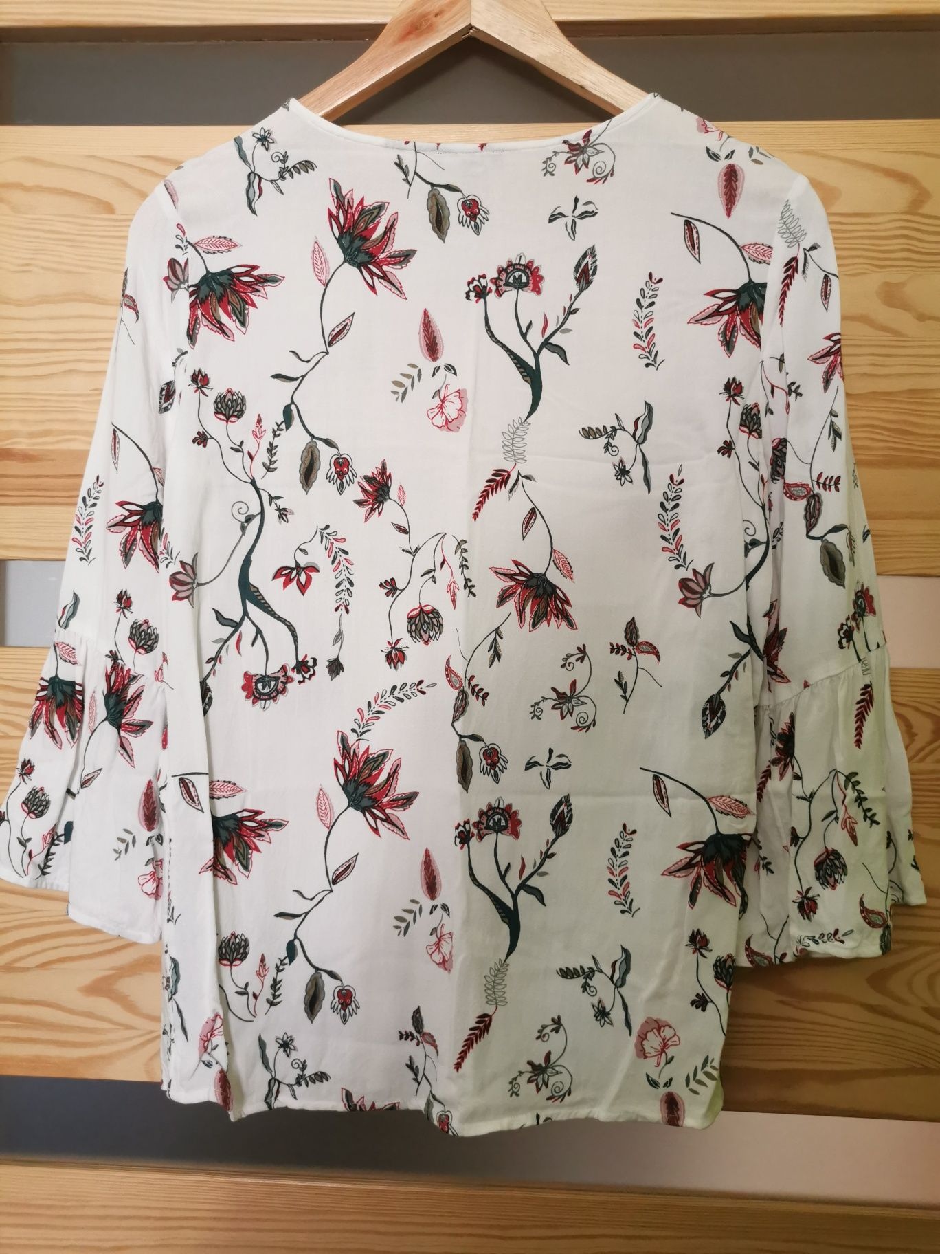 Bluzka koszulowa Montego 38 Peek Cloppenburg wiskoza kwiaty