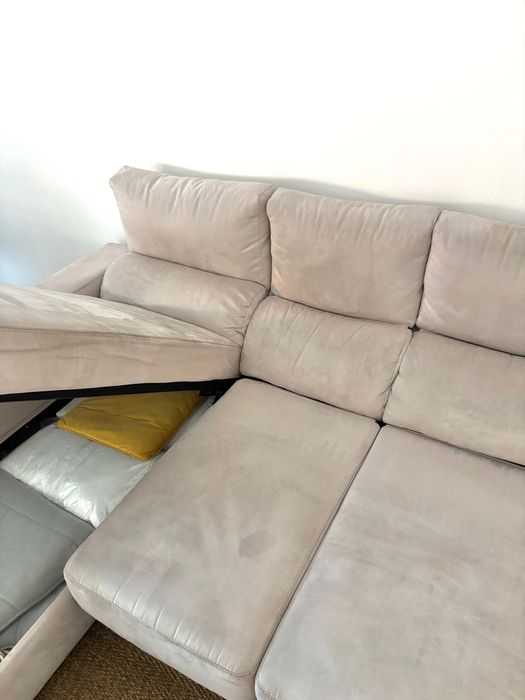 Sofá com chaise longue - muito bom estado