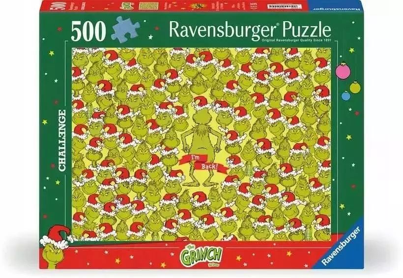 Puzzle 500 Grinch. Ravensburger. Nowy Produkt