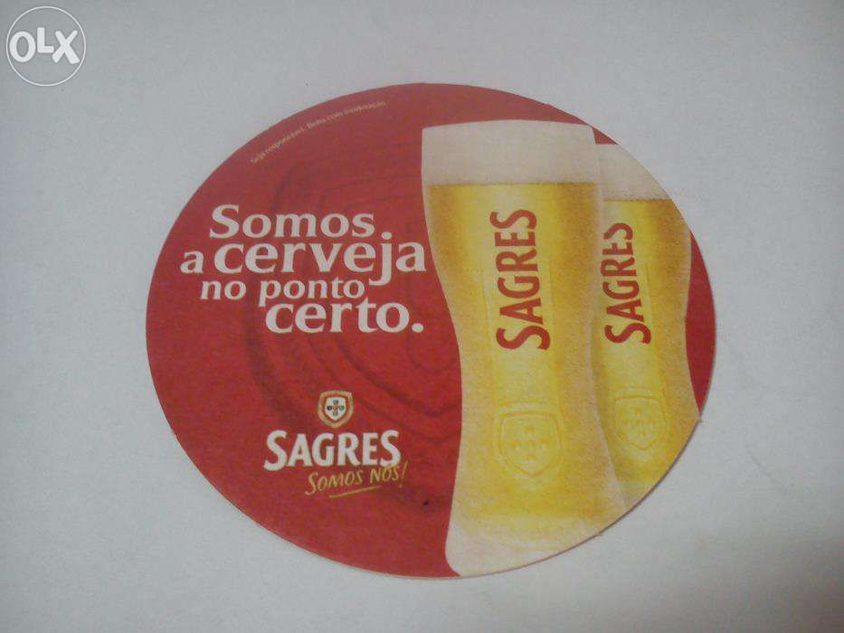 Base para copos " Sagres - Somos Nós - Somos a Cerveja no Ponto Certo"